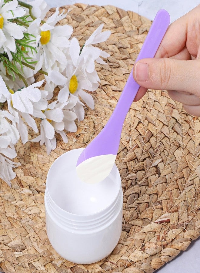 Ajcotahm 6PCS Makeup Scoops Spatulas Plastic Beauty Spoon Facial Cream Brush Reusable Cosmetic Mask Mixing Scoop Tool for Lotions Cream and Sampling Tool - Image 5